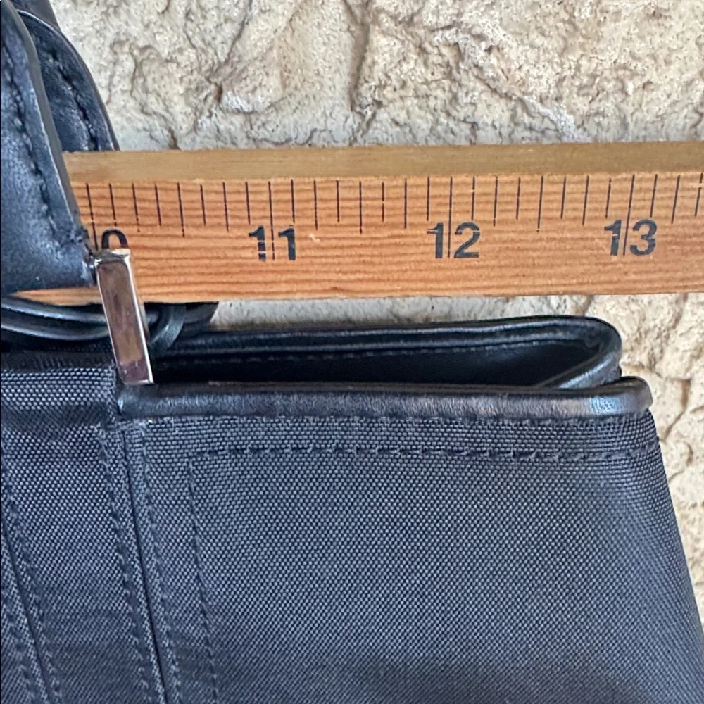 Casual Corner bag Handbag Elegant Black Tote Bag Leather Nylon